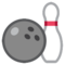 Bowling emoji on HTC